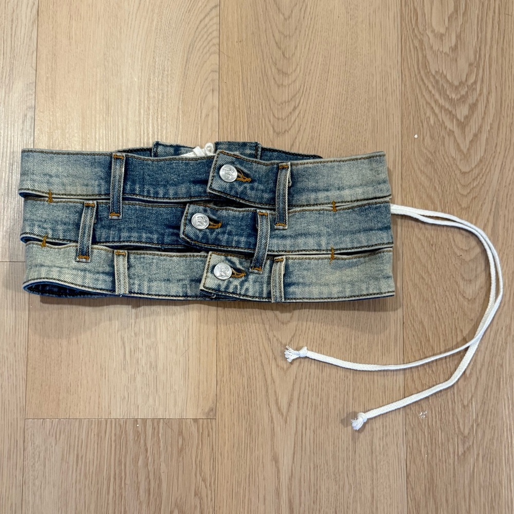 REVICE Carrie Denim Corset Top/ Belt!!!